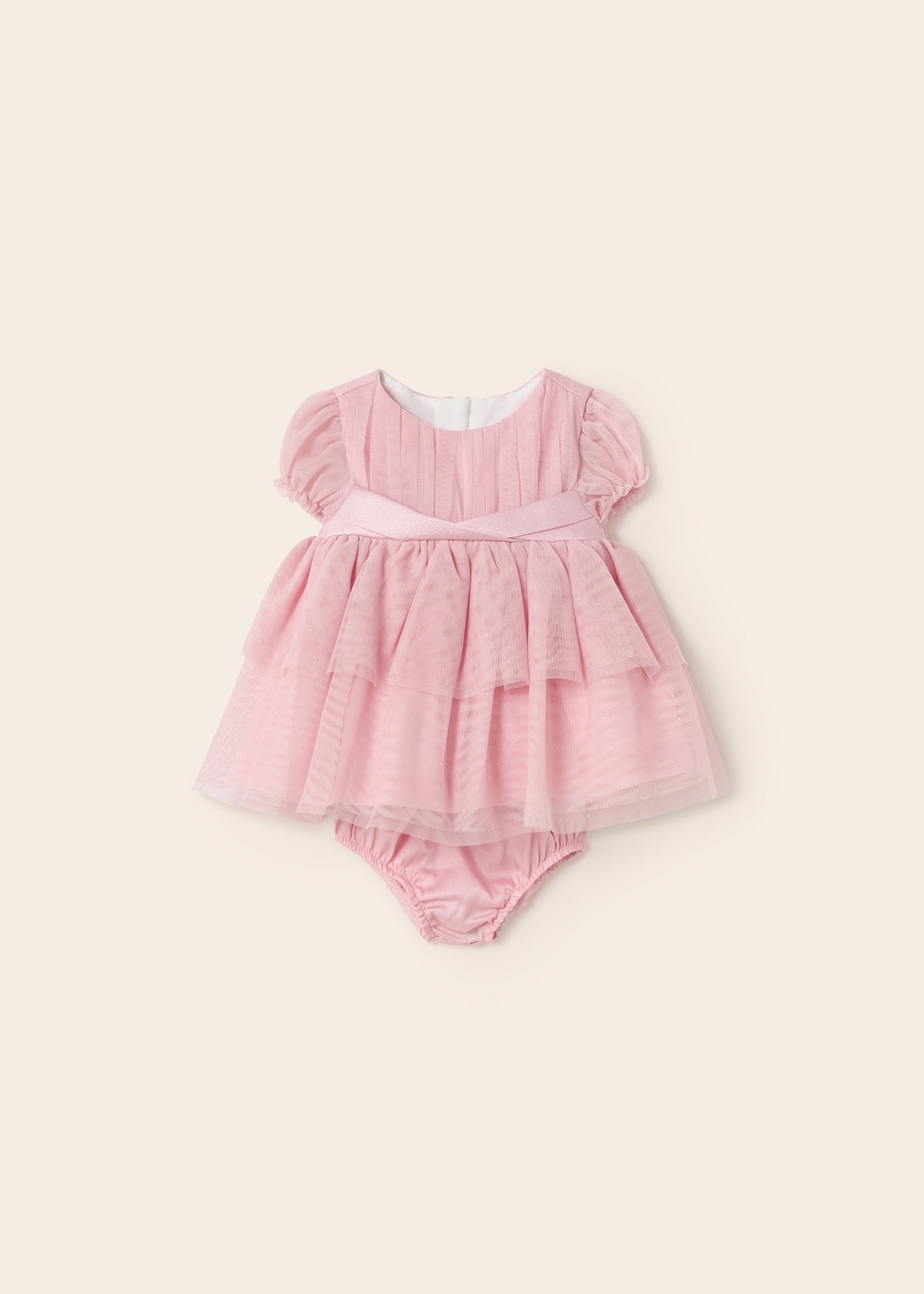 Vestido de cerimônia com capa para fralda para recém-nascido