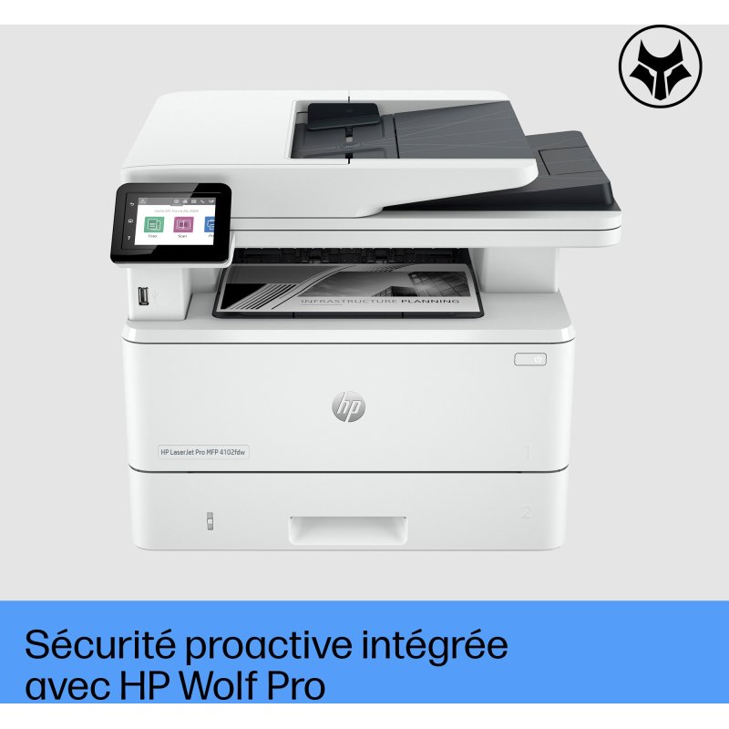 HP 4102FDW Imprimante multifonction 4 en 1 laser A4 Wifi monochrome