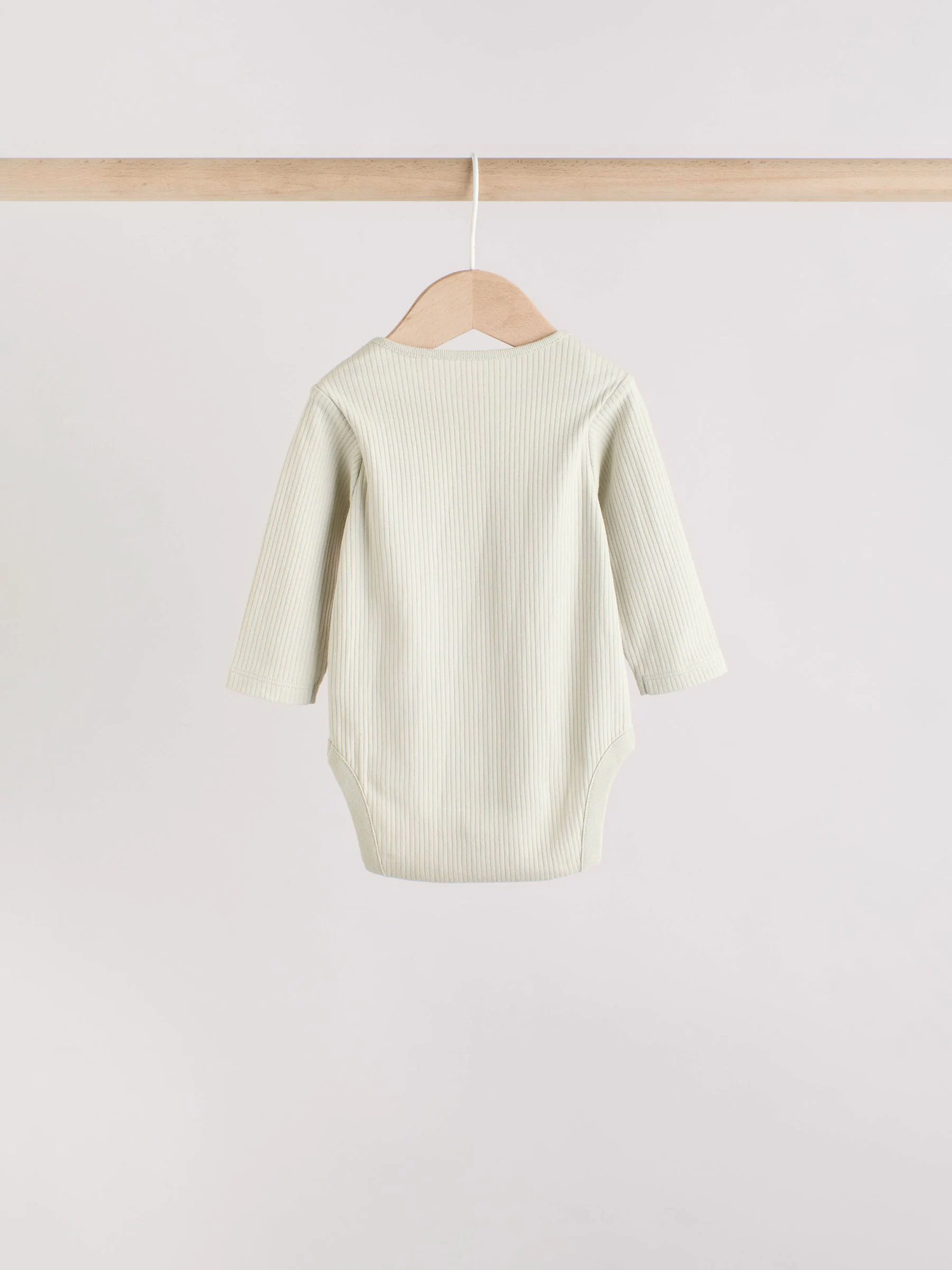 Blauw - Set van 5 rompers met lange mouwen