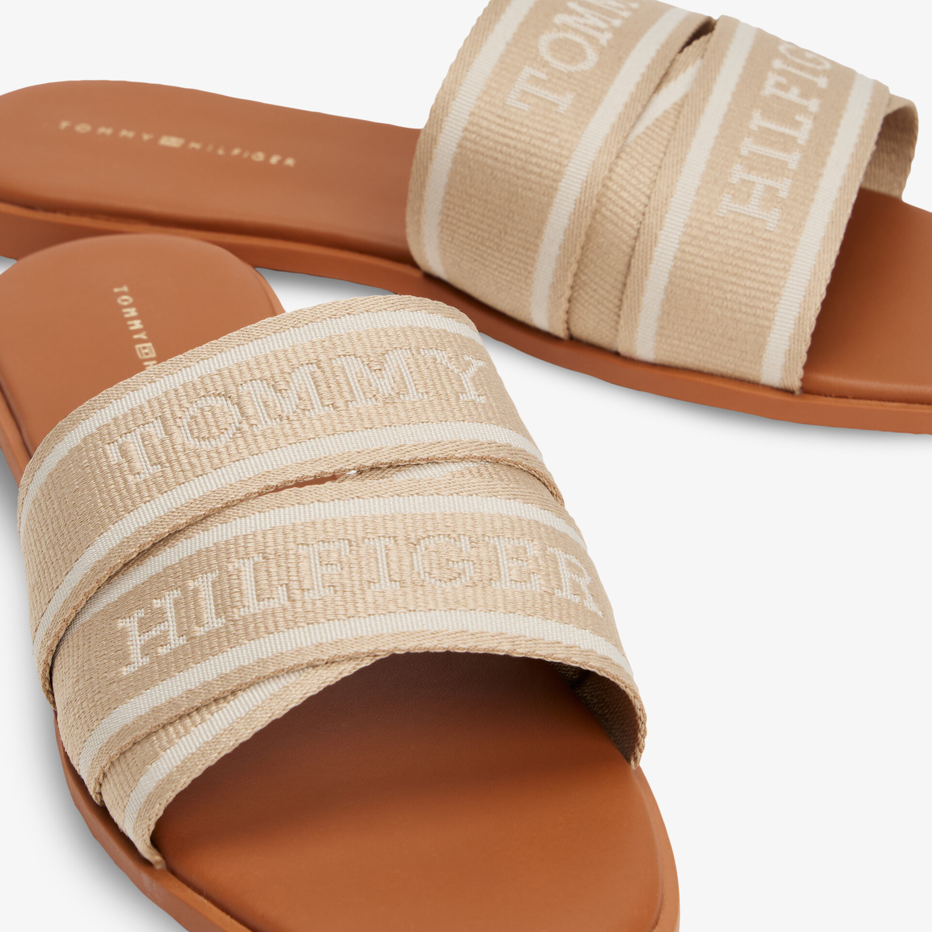 TOMMY HILFIGER Damen Pantoletten beige