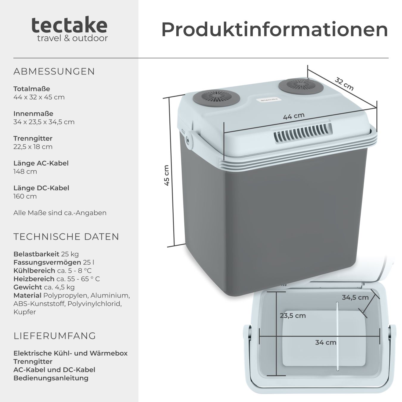 Elektrische Kühl- und Wärmebox