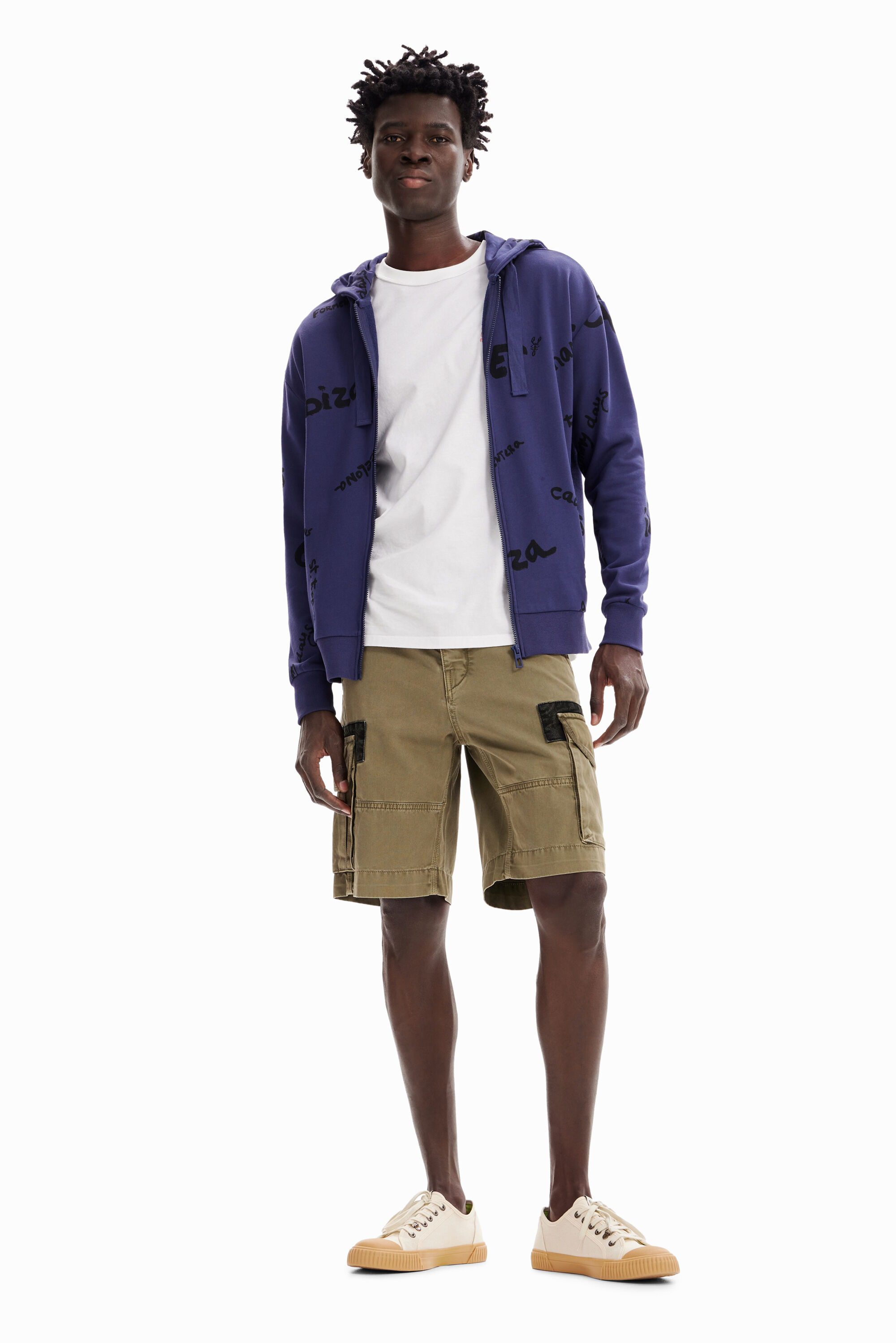Sweat-shirt capuche fermeture Éclair