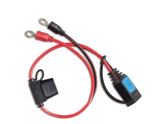 Victron M8 Ringkabelschuh mit 30A ATO Sicherung, IP65 Ladegerätanschluss mit M8-Ringkabelschuh