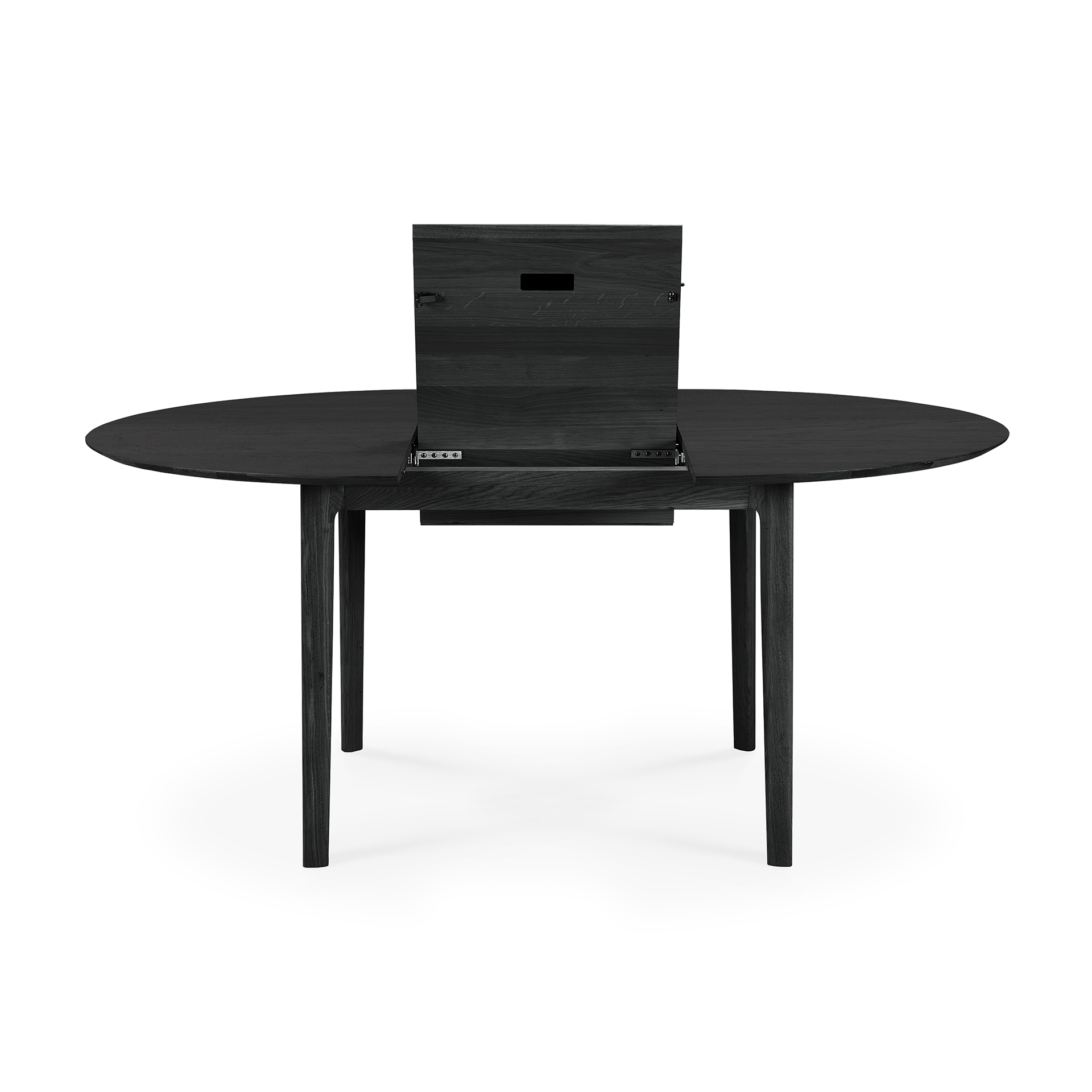 Tafel Bok - rond - uitschuifbaar 129/179 - zwart eiken
