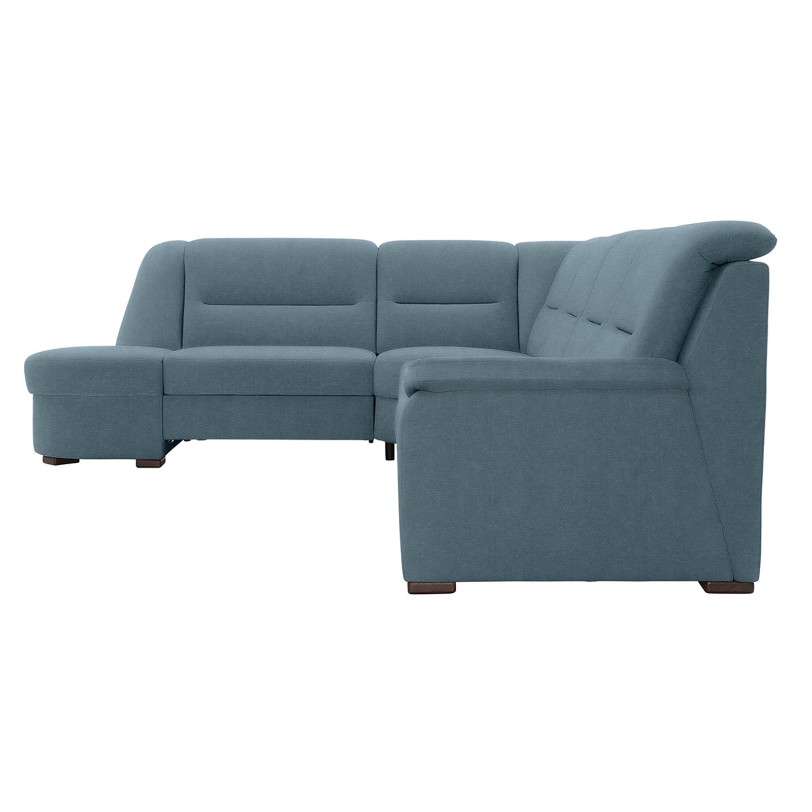 polsterpower Ecksofa - Belle ice - Basismodell - Ottomane links