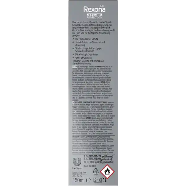 Maximum Protection Anti-Transpirant Spray Intense Fresh