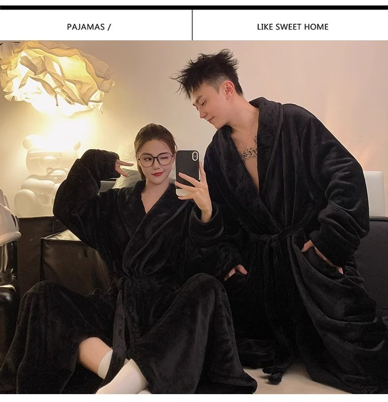 Dazzli - Bijpassende effen pyjamajas voor koppels
