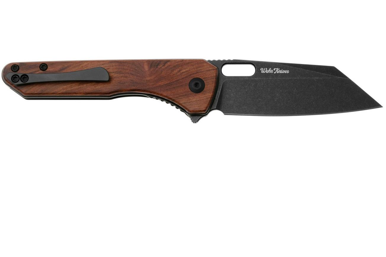 Civivi Nugz C23060-3 Black Stonewashed 14C28N, Guibourtia Wood zakmes