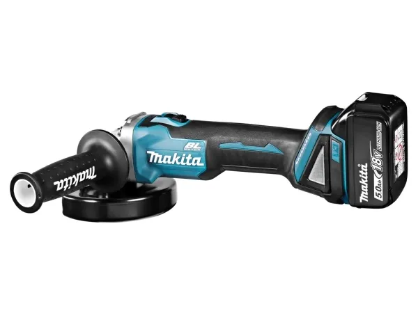 Makita DGA504RTJ - Vinkelkværn - ledningfri - 125 mm - 2 batterier - 18 V