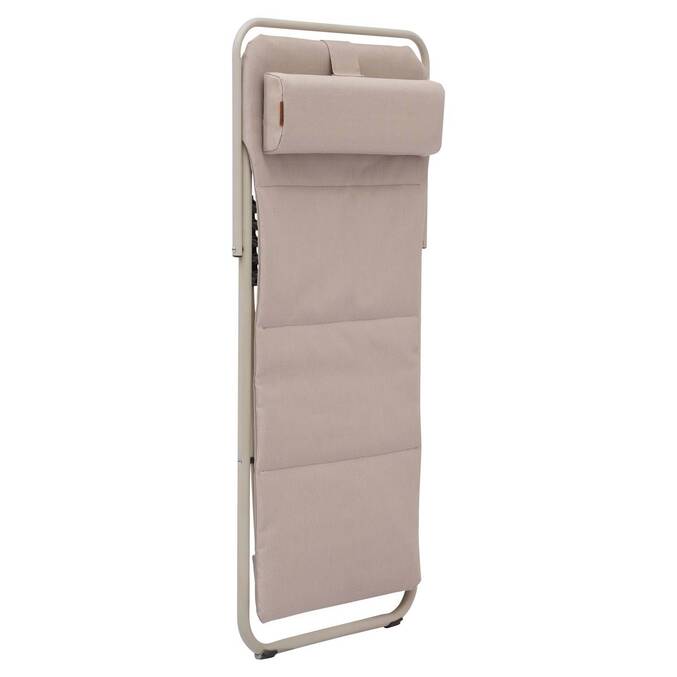 Chilienne de jardin empilable pliable MIRAEL Lin / Argile