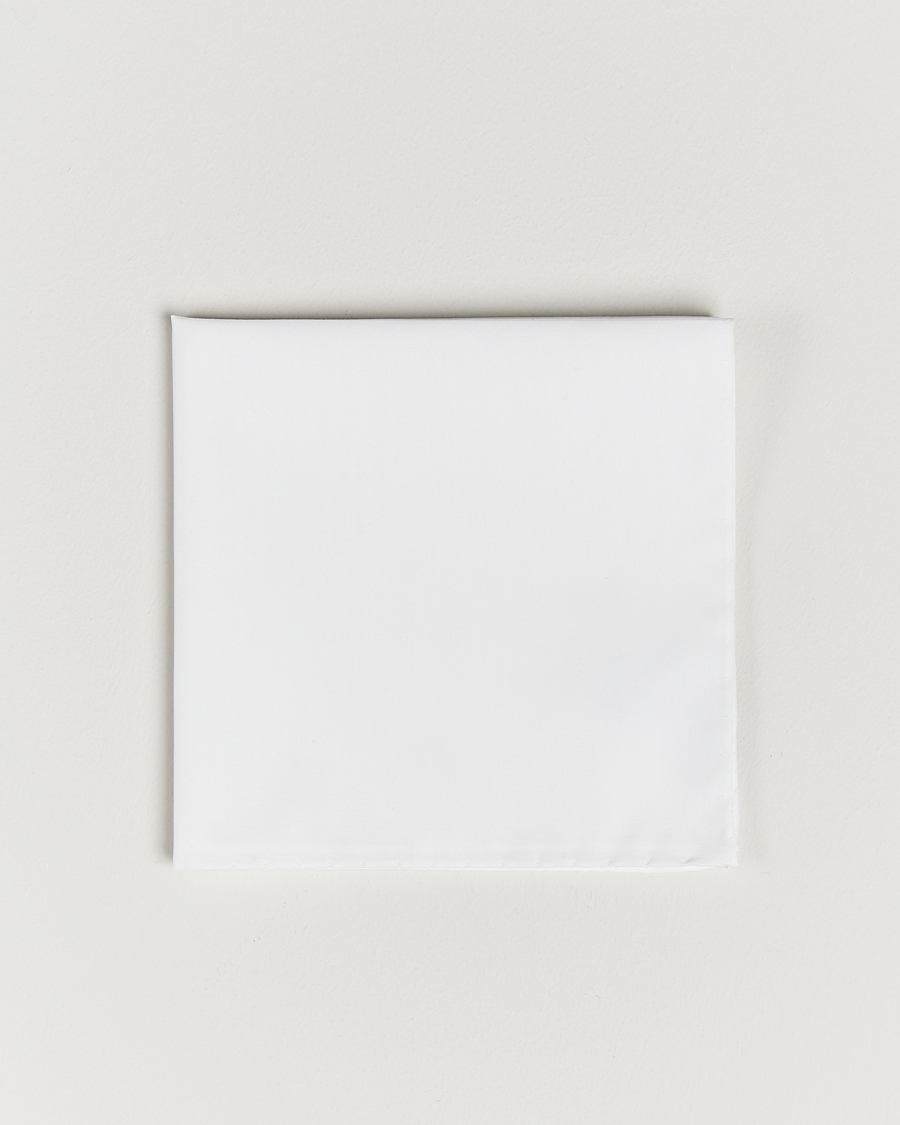 Cotton Pocket Square White