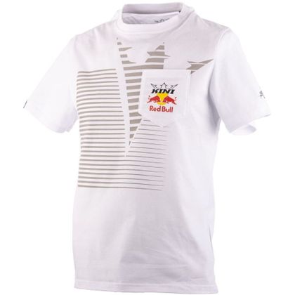 T-Shirt manches courtes Kini Red Bull LINES - Blanc