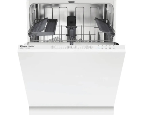 Candy CIP 3E9E0W volledig geïntegreerde vaatwasser, 60 x 89,6 x 64 cm, voor 13 couverts, 10,9 l inhoud, 49 dB(A)