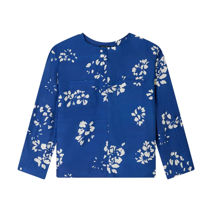 Soeur Blouse Tunisie Soie | Bleu