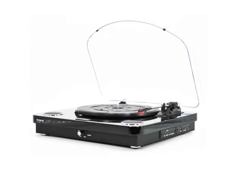 Aiwa GBTUR-120BK, Sort, 33,45,78 rpm, 2.1 EDR, 10 m, 10 W, 100 - 20000 Hz