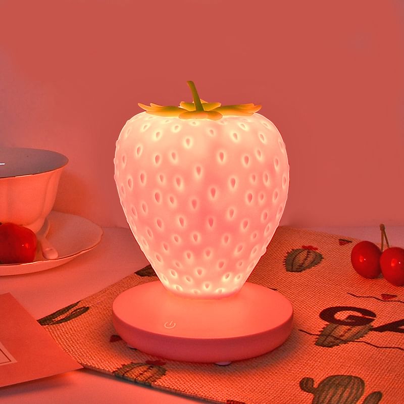 HOMTEC - Aardbei USB oplaadbare nachtlamp
