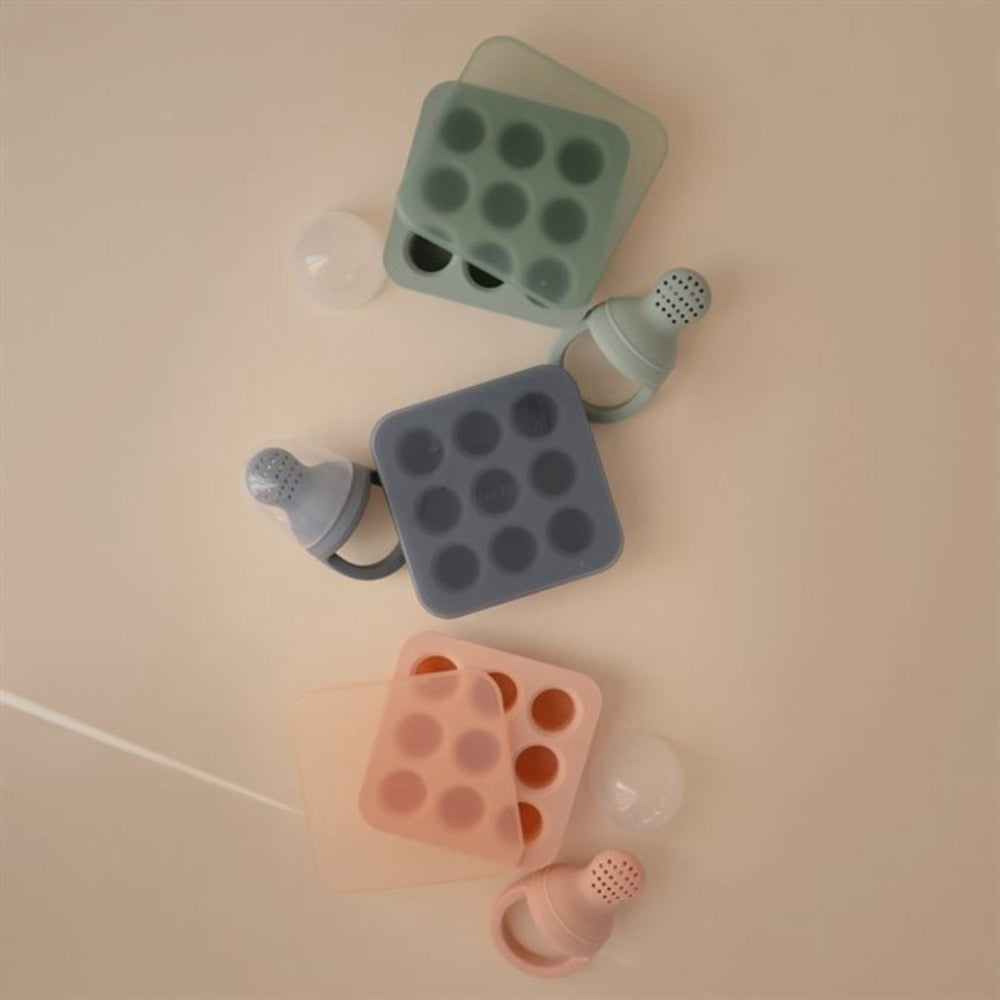 Køb Mushie Cambridge Blue Fresh Food Feeder Freezer Tray