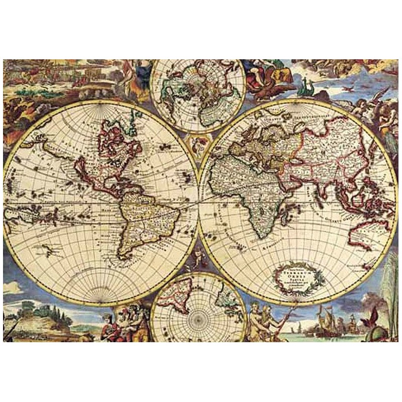 Puzzle 1000 pièces - Map of the world