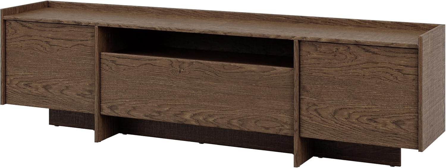 Mirjan24 TV-Schrank Jundia JA01 – Modernes TV-Lowboard mit Kabelloch, grifflose Türen und 3 Fächern – Fernsehtisch/TV-Unterschrank für Wohnzimmer (Baltic Storm)