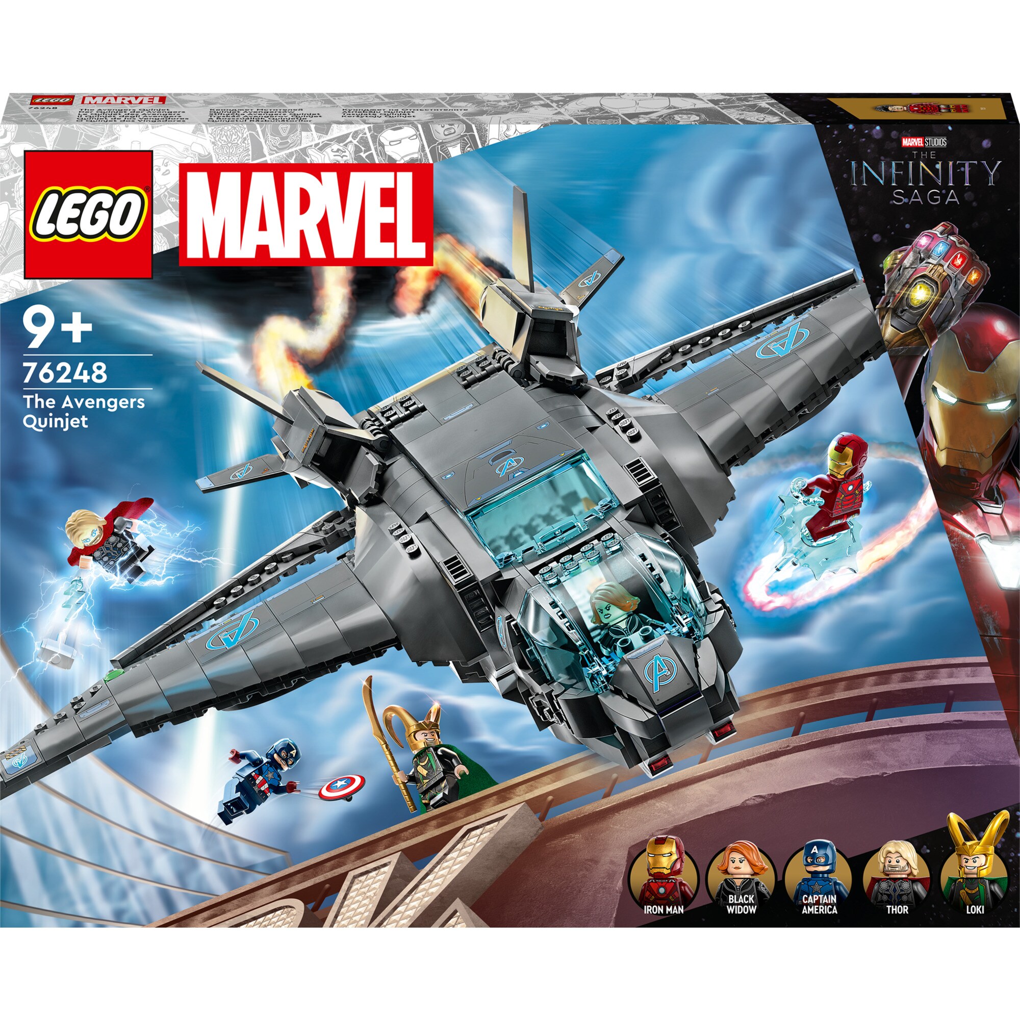 LEGO Konstruktionsspielzeug Marvel Der Quinjet der Avengers