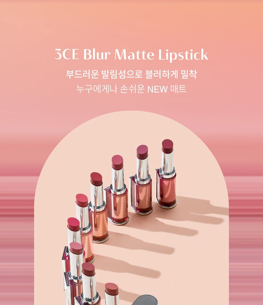 3CE - Blur Matte Lipstick - 13 kleuren