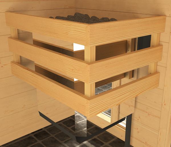 Weka Ecksauna Laukkala mit Glastür, ca.
