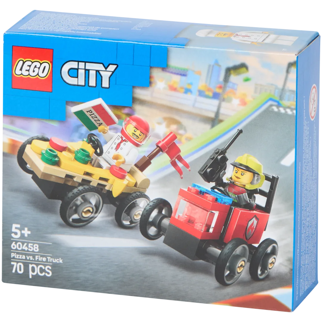 LEGO City Camion de pizza contre camion de pompiers