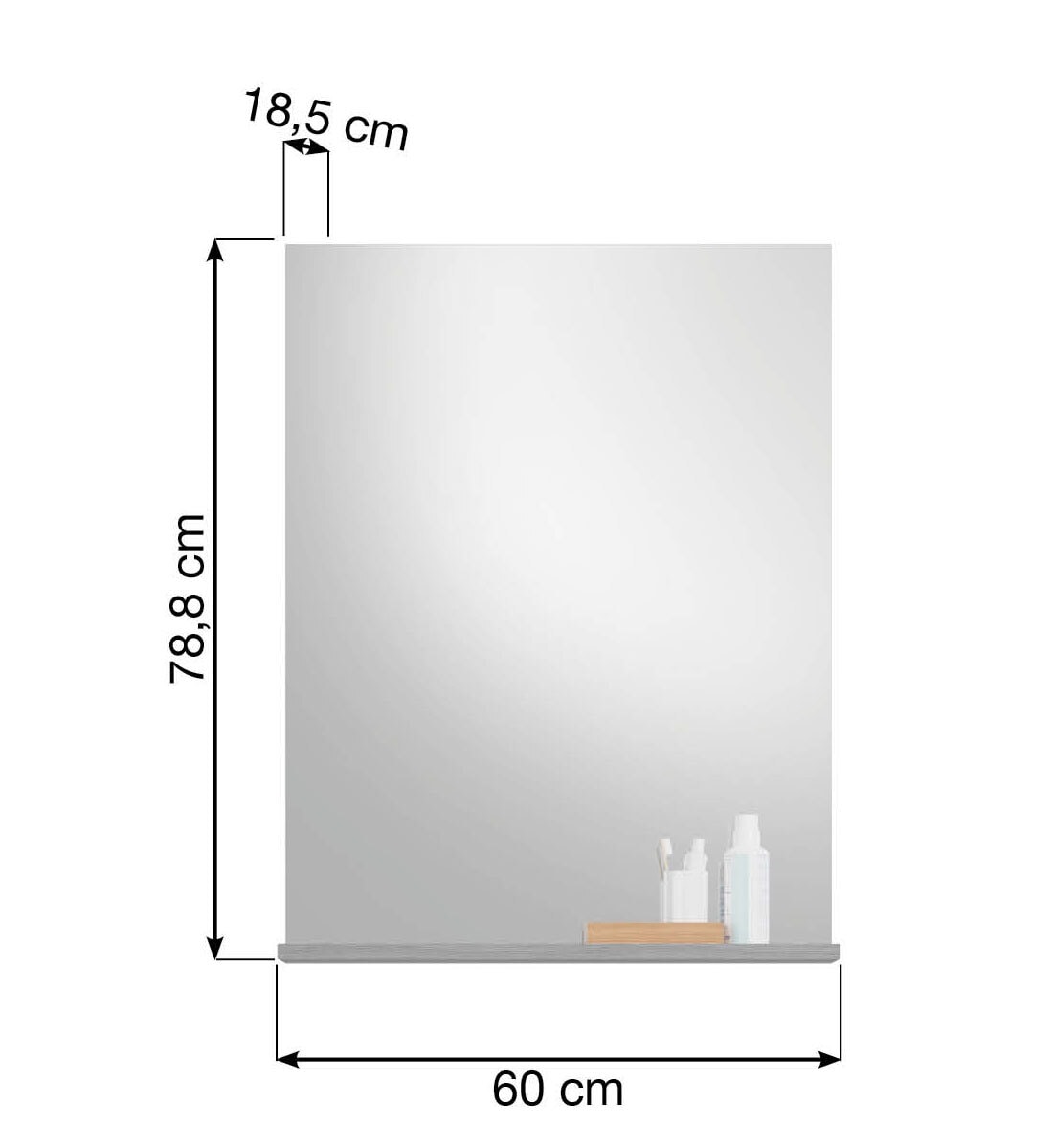 Spiegel Scout 60x79x18cm