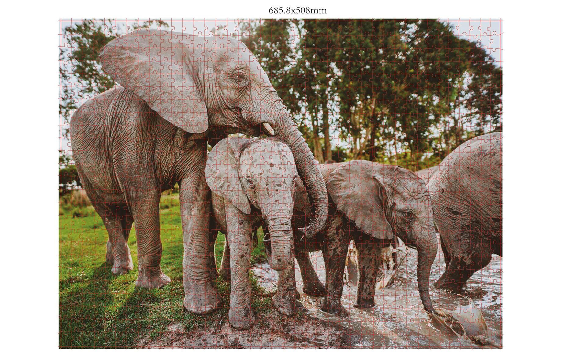 Puzzle Wildtier-FamilienPuzzle-Set für Erwachsene und Kinder