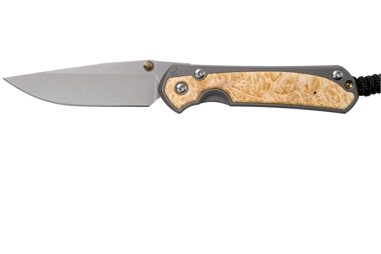 Chris Reeve Sebenza 31 Small Box Elder inlay S31-1108 zakmes