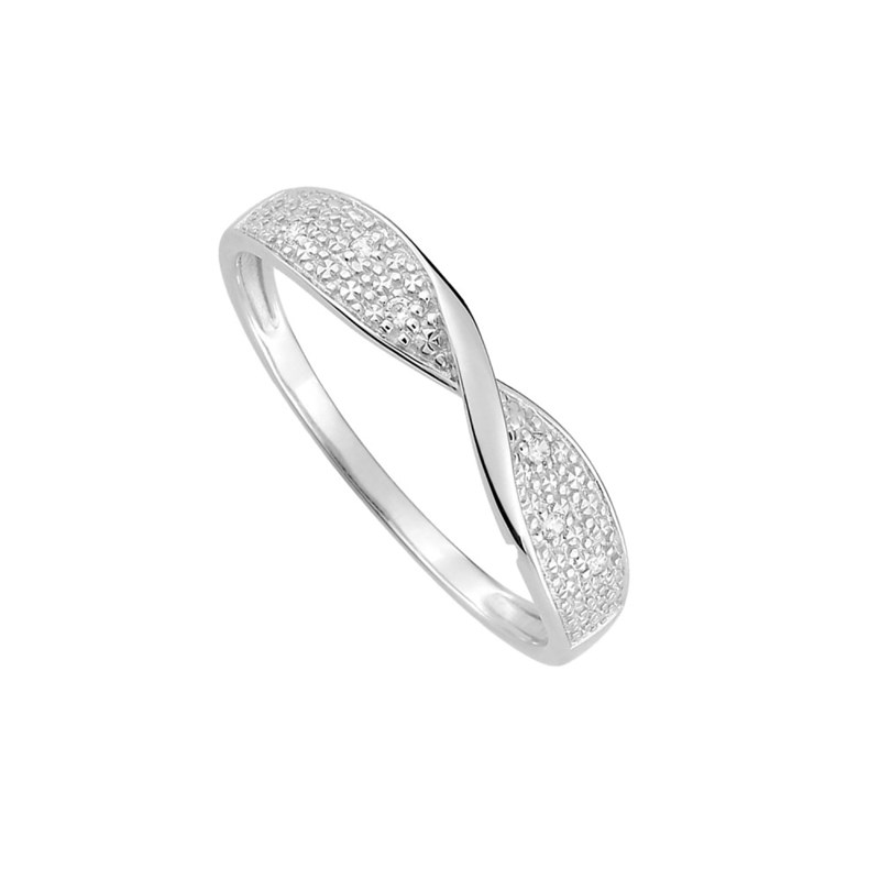 Bague Femme - Or 18 Carats - Diamant 0,03 Carats