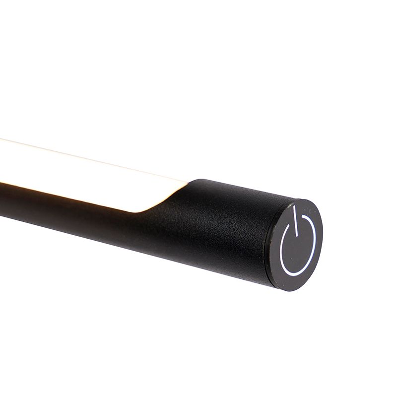 Design tafellamp zwart incl. LED met touch dimmer - Palka
