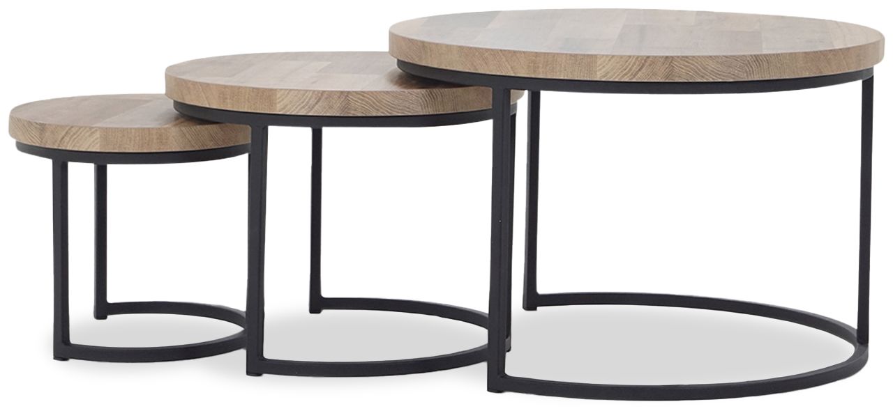 Salontafel set Peetz - Hugo ⌀75  x H51 cm