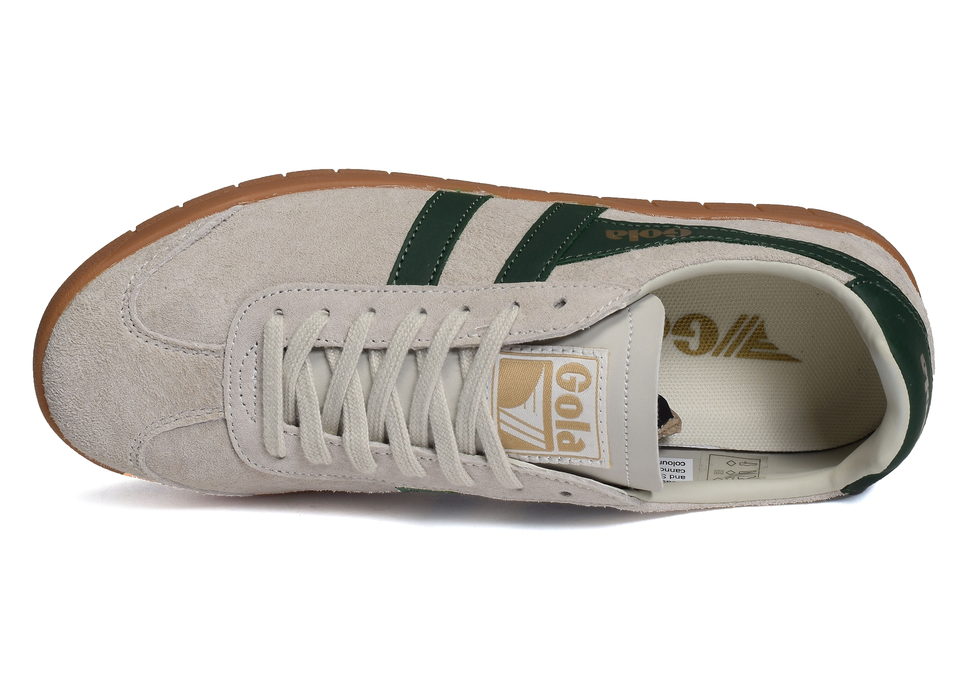 Hurricane suede trainers beige vert
