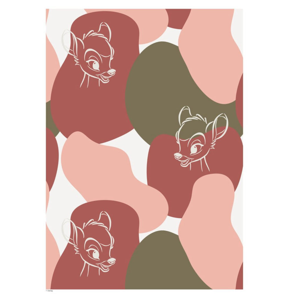 Køb Poster & Frame Disney - Color & White Bambi Outline