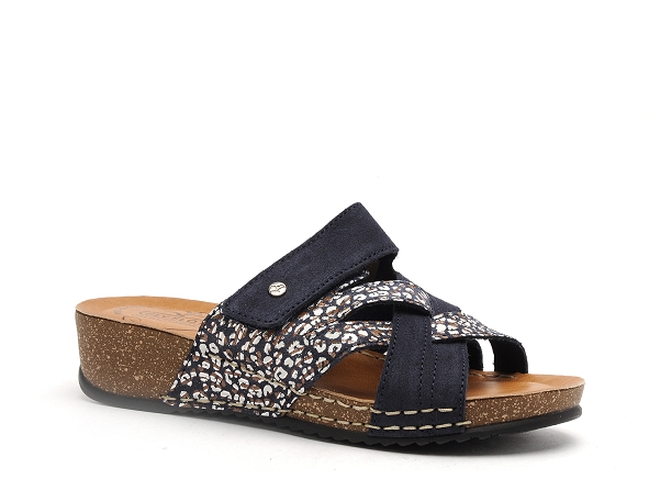 Flyflot mules et sabots plats femme flaxal bleu