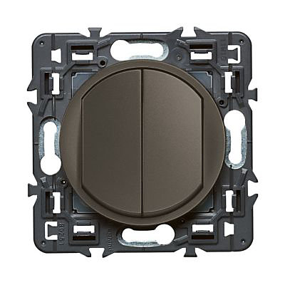 Mécanisme double poussoir Legrand Céliane graphite