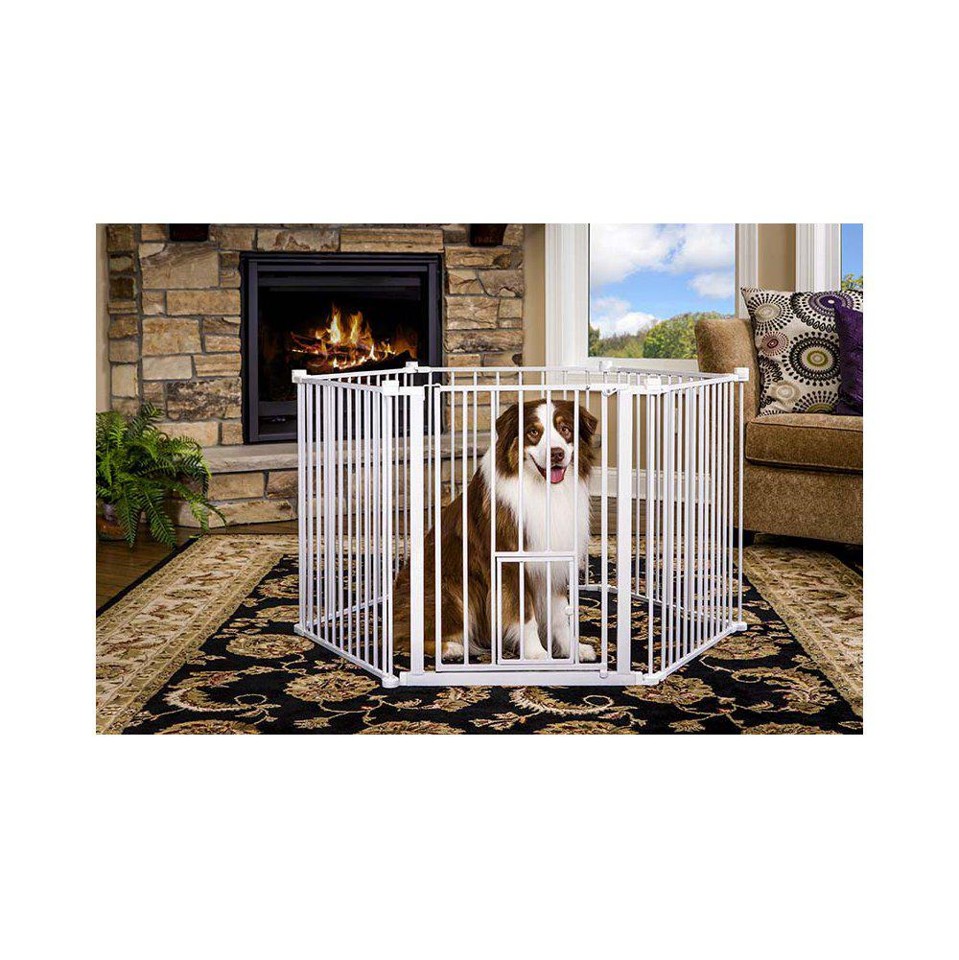 CARLSON -Hundegård Metal Konvertibel 71x366CM 6 Paneler