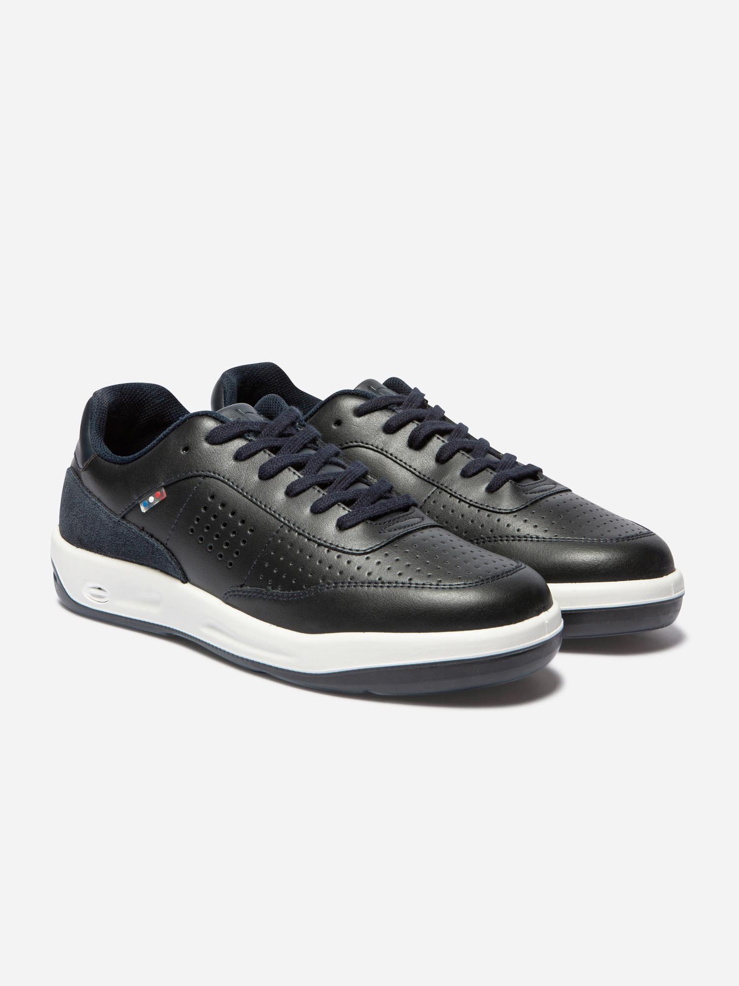 Baskets Homme Fabriquées en France Cuir Marine