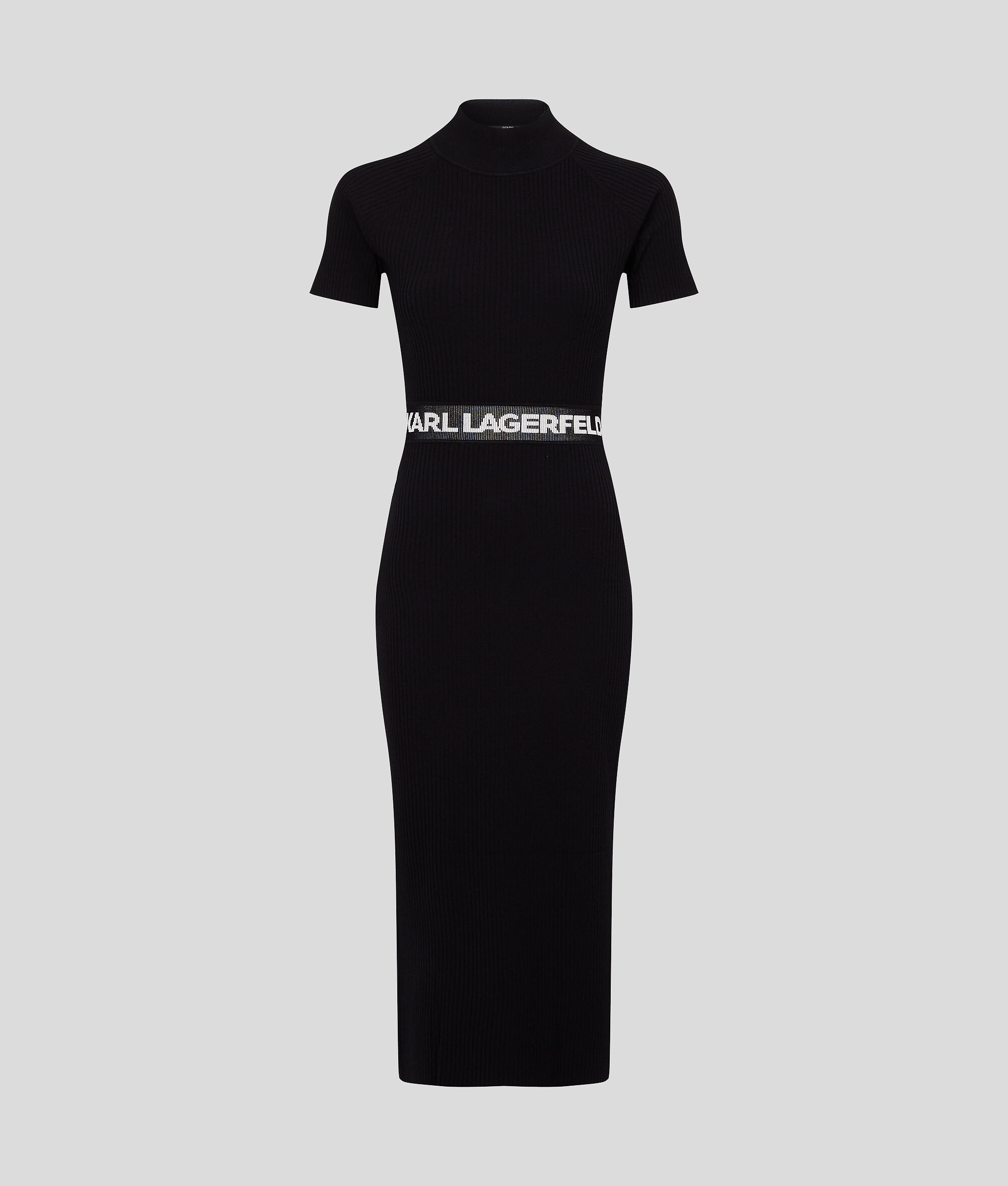 ROBE TRICOT À MANCHES COURTES AVEC LOGO KARL