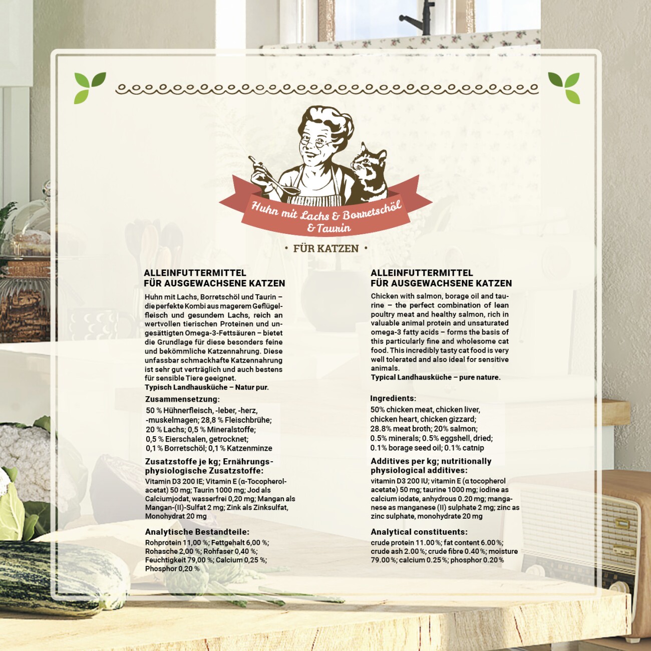 Betty's Landhausküche Huhn mit Lachs & Borretschöl 6x200 g