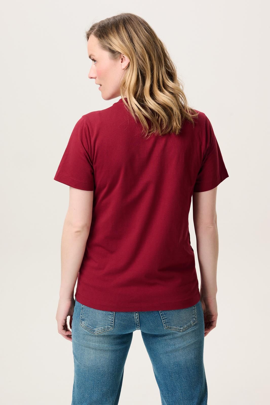 Noppies Maternity Voedings t-shirt Ifke - Tibetan Red