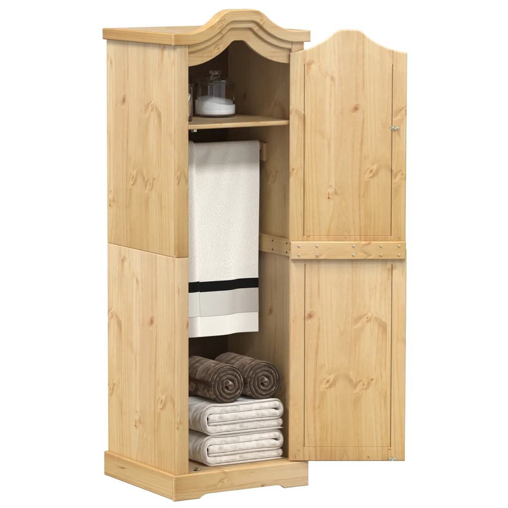 vidaXL Corona kledingkast, 55x52x170 cm, massief grenenhout