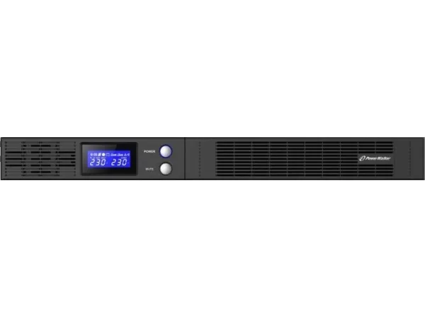 PowerWalker VI 500 R1U - UPS (rackversion) - AC 165-290 V - 300 Watt - 500 VA - 7 At - RS-232, USB - output-stikforbindelser: 4 - 1U - 19