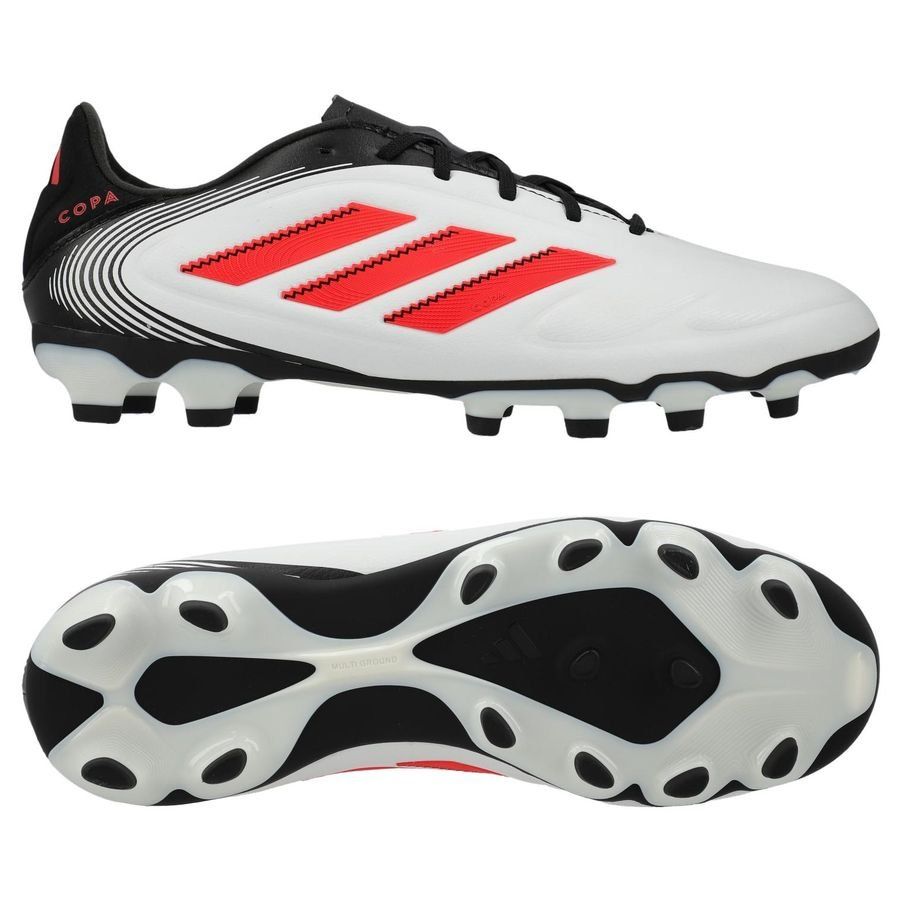 adidas Copa Pure League III MG Pure Victory - Blanc/Lucid Red/Noir Enfant