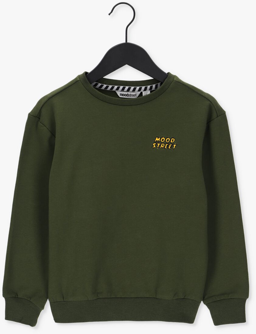 MOODSTREET donkergroene moodstreet sweater m209-6382