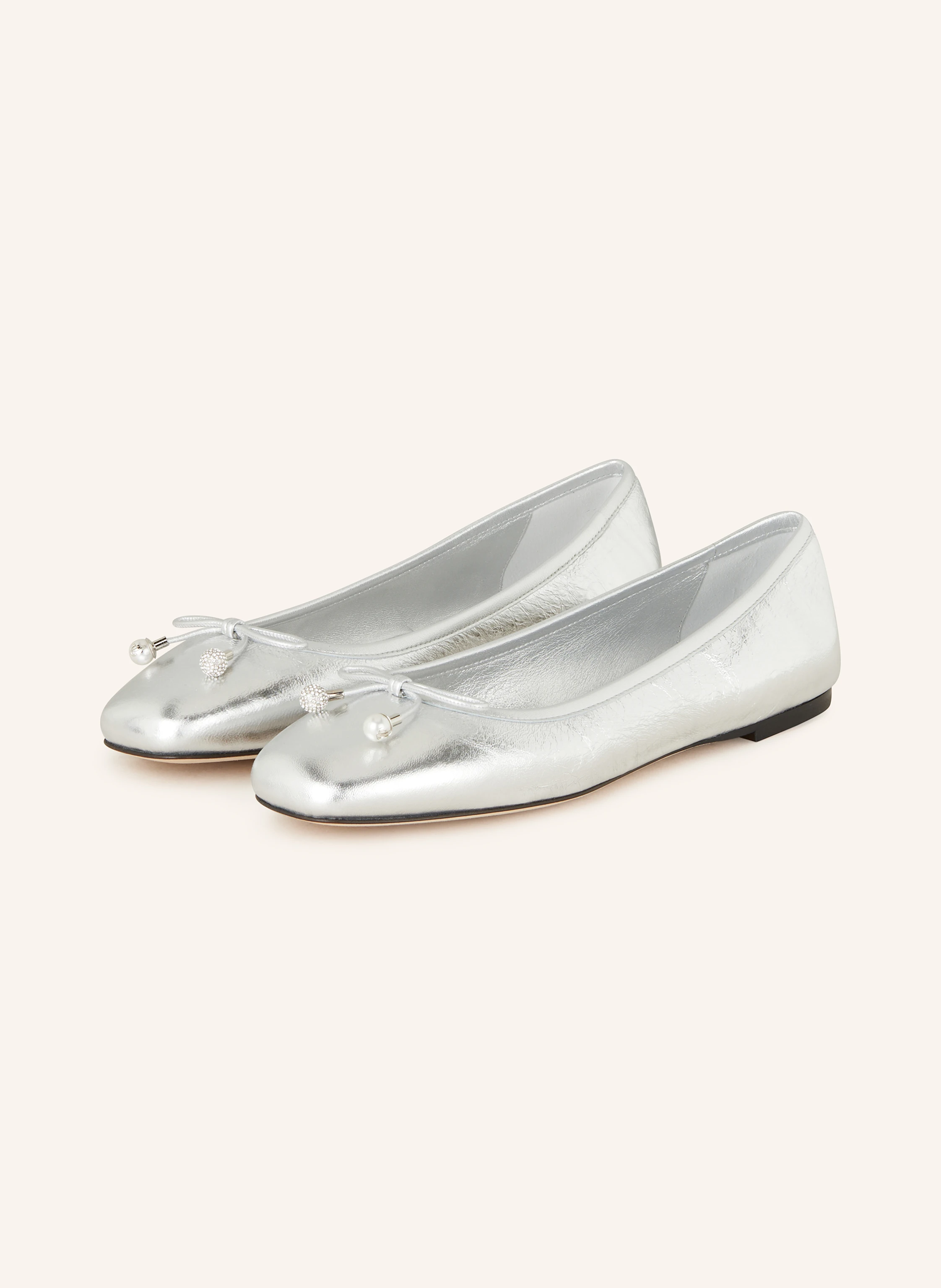 JIMMY CHOO Ballerinas ELME mit Schmuckperlen