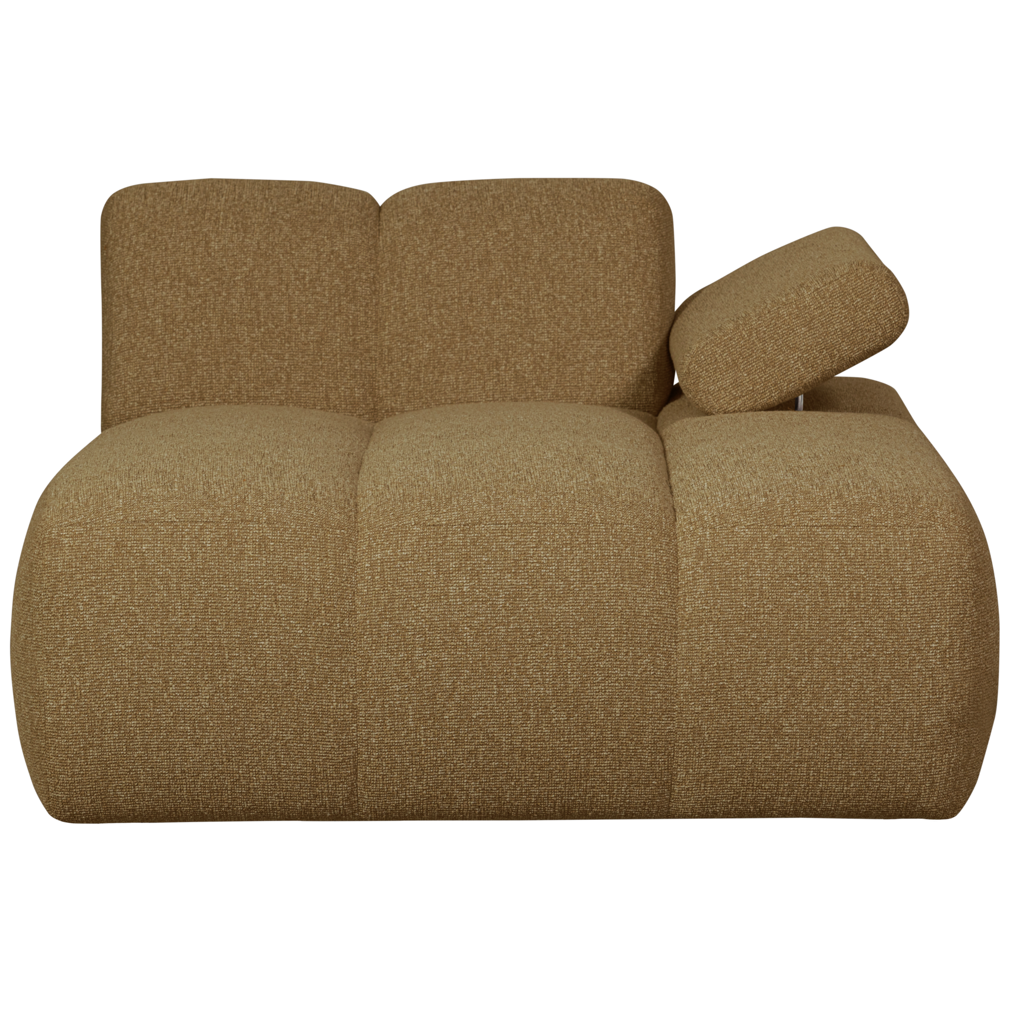 Chaise Longue Mojo Element Mojo Chaise Longue Element Rechts - Bouclé - Geel/Bruin Melange