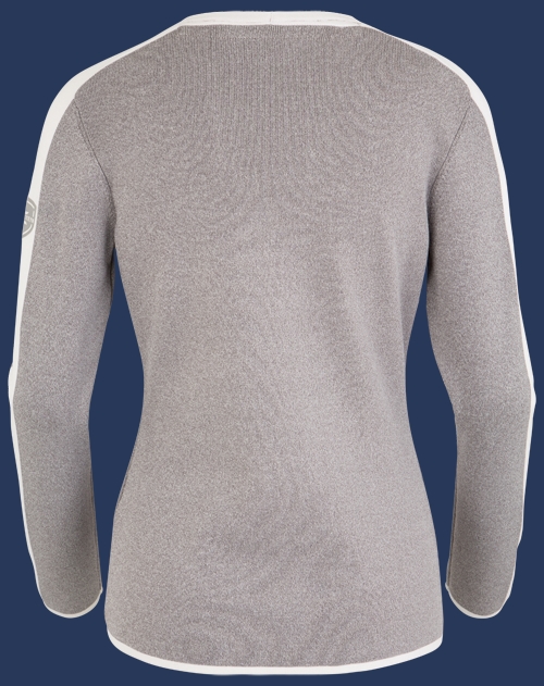 Damen Pullover 014 KoNitI, Heathergrey/Ivory