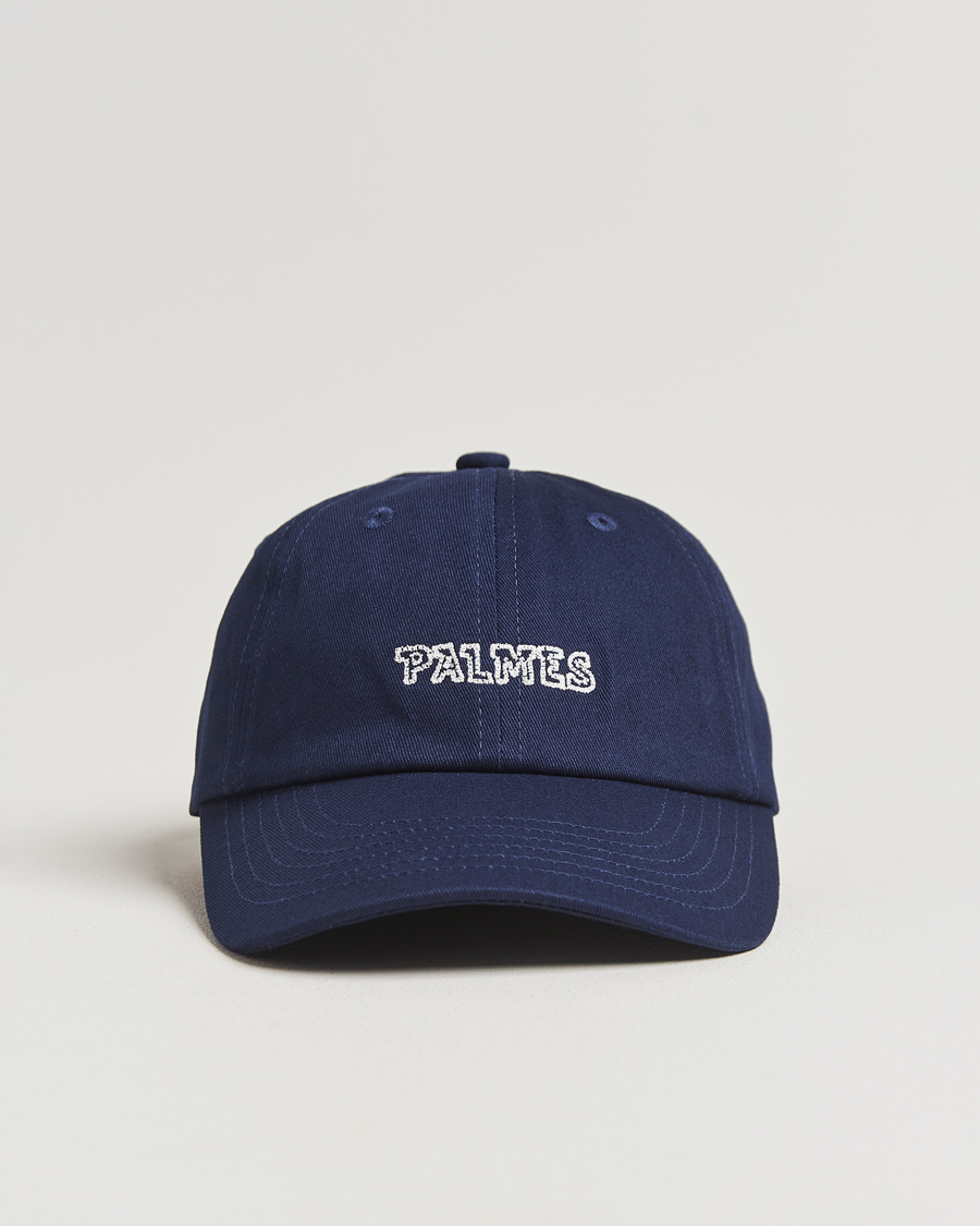 Palmes Embroidered Logo Cap Navy